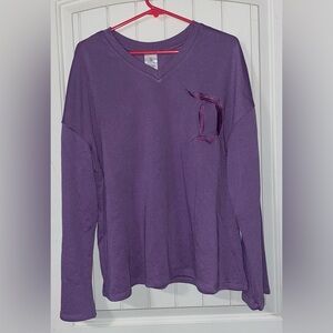 Disney Lavender V-Neck Sweatshirt